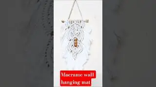 How to make wall hanging mat with macrame /macrame wall hanging mat #viralvideo #art #macrame #music