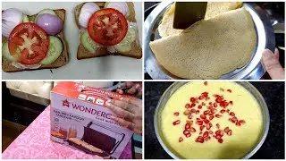 আজ দেখালাম *Pineapple Raita Recipe 🍍🍍* দুজন মিলে Sandwich বানালাম নতুন Sandwich maker- এ #Tina