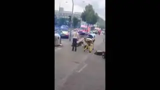 Terrifying and graphic video from the Olympia Mall. Munich