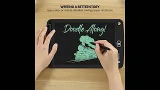 Portronics Ruffpad 8.5E LCD Writing Tablet (8.5-Inch) &ndash; Re-Writable Digital Drawing Pad with Stylus
