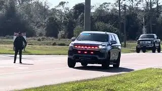 North Port Police Department unmarked Traffic Unit Responding to an MVA