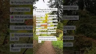Weekend events in portland 11/7-9
