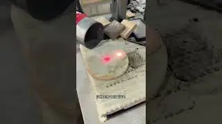 100w fiber laser marking machine engraving Songhua stone with full automatic focus #lasermarking