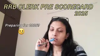RRB CLERK PRELIMS SCORECARD 2025
