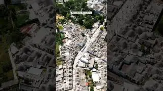 Aerial drone shot of Alberobello in Puglia. #alberobello #puglia #italy