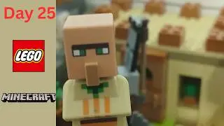 Building a Massive Lego Minecraft World! (Day 25) The Illager Raid