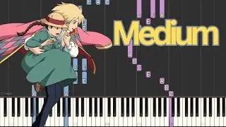 Merry-Go-Round of Life (TikTok Clip) from Howl&rsquo;s Moving Castle | Medium Piano Tutorial