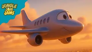 Jet Plane Over City Lights | Kids Vehicle Songs | Jungle Jim Jams Songs for Children
