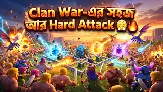 Clan War Easy and Hard Attack 😤🔥 | Clash of Clans Bangla | NXT Phoenix