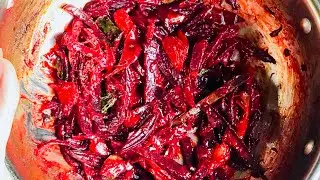 BEETROOT TEMPERED රතු අල තෙල්දාලා
