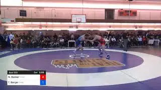 74 Kg Prelims Nick Becker Titan Mercury Wrestling Club Vs Tyler Berger Sunkist Kids Wrestling Club