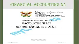 FINANCIAL ACCOUNTING N4 NOTES TO THE BALANCE SHEET