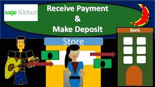 Receive Payment and Make Deposit 7.50 Sage 50cloud Accounting 202