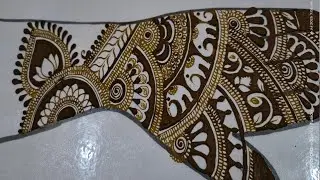 Very Beautiful Easy And Simple Back Hand Henna Design|Easy Henna Design.#hennaartbyradhika #henna