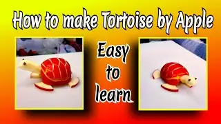 How to make Tortoise by Apple #ArtistJohnMintu #fruitcarving