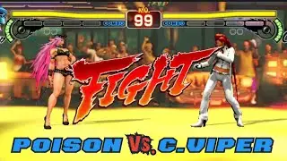 Epic Fight: Poison vs C. Viper &ndash; Street Fighter Gameplay Highlights