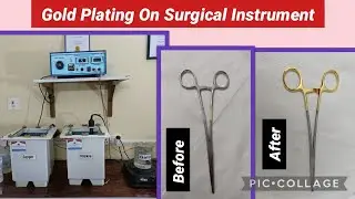 Gold plating on surgical instrument #surgicalinstrument #goldplated #immitationjewellery #gold#steel