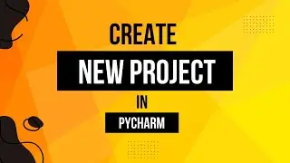 How to create new project in pycharm