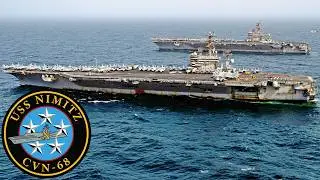 U.S. Navy: The powerful aircraft carrier USS Nimitz (CVN 68) in the Pacific Ocean.