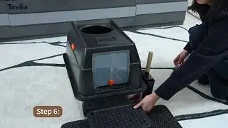 TEVILA High Sided Metal Stainless Steel Cat Litter Box