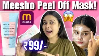 Meesho PEEL OFF MASK *in just ₹99/-*😱! Glamveda Peel Off Mask *Honest Review* | Aishwarya Gupta
