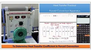Heat Transfer Practical & Calculations - To Determine Heat Transfer Coefficient in Forced Convection