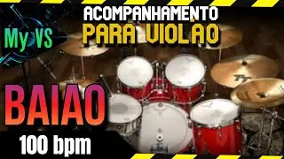 🥁 LOOP de BATERIA BAIÃO para Tocar e Compor | bpm 100 [Atualizado]