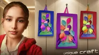 Unique Paper Wall Craft | Easy Handmade Home Decor 😍 New year 🎊 ke liye 