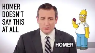 Simpsons News Network - Ted Cruz auditions for The Simpsons