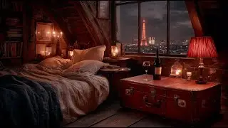 [Playlist] Deep Sleep 💤 Paris Rain & Cozy Ambience (White Noise) / 수면음악, 다락방 빗소리 / 睡眠用BGM, パリの雨