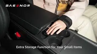 Tesla Model 3/Y Sunglasses Holder &ndash; BASENOR Silicone Console Upgrade 2021-2024