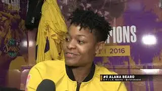 An Exclusive Post-Game Interview with Alana Beard | L.A. Sparks | WNBA