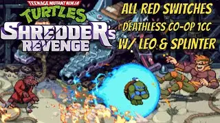 TMNT: Shredder's Revenge - All red dip switches deathless 2P Co-op 1CC with Leonardo & Splinter