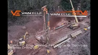 Elemex drilling with Van Elle's H&uuml;tte 207 MP Piling Rig