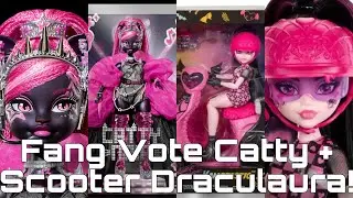 MONSTER HIGH NEWS! Fang Vote Catty winners + round 2 and G3 Draculaura Scooter play set!
