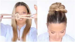 Пучок-хакер &ndash; #BunHack #ClawClipBun #HairHack #EasyHairstyle