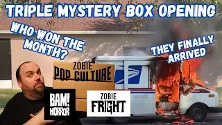 TRIPLE MYSTERY BOX OPENING BAM HORROR ZOBIE POP CULTURE AND ZOBIE FRIGHT