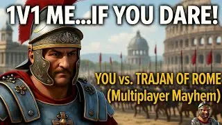 Online Troll says 1V1 ME...IF YOU DARE! | Civ VI Console Multiplayer 1v1 Lets Play Trajan Full Game