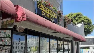 Walking to Atomic Basement Comics
