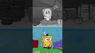 SpongeBob's FIRST EPISODE... in black & white 🖤🤍 | #shorts
