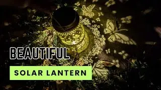 Light Up Your Nights with a Touch of Magic &ndash; Solar Butterfly Projection Lantern!