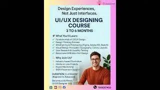 ✨Start  UI/UX Designing Course &ndash; 3 to 6 Months