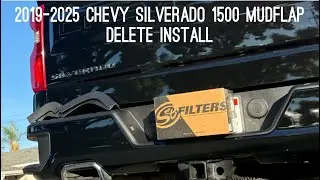 Удаление и установка брызговика Chevrolet Silverado 1500 2019-2025 гг.