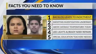 January 31 Morning Rush: Two charged in first rape kit backlog case analysis
