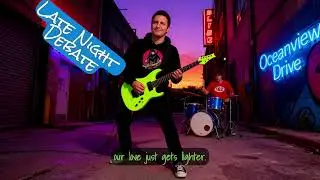 Oceanview Drive &ndash; Late Night Debate | Pop Punk Song (Blink-182 Inspired) | Lyrics Video