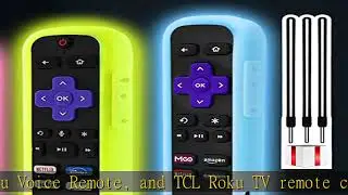 3 Pack Remote Cover for Roku, The Remote Case Compatible with Roku Voice Remote Official, Silicone