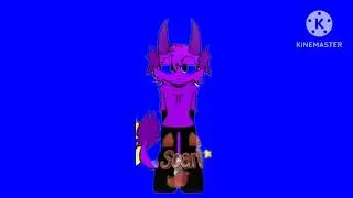 Durple walking blue screen