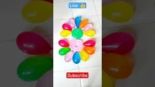 Compilation popping beautiful long & mini colorful water balloon ! #popping #waterballoon #trending