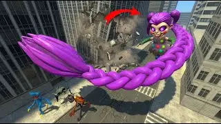 GMod Poppy Playtime 5 Player Runs From Monsters  Lily Love Braids vs Wuggy Huggy