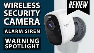 Security camera with night vision and siren alarm | 5 months rechargeable battery | Review